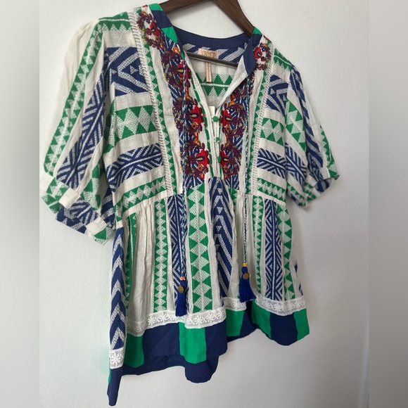 NWT Anthropologie–Verb by Pallavi Singhee Sylvia Babydoll Blouse - Picture 4 of 13